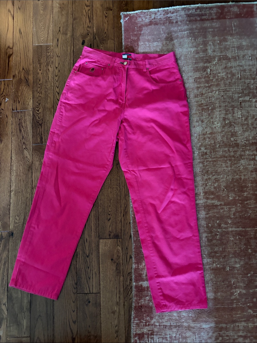 Tommy Hilfiger Hot Pink Women's Straight Leg Jeans